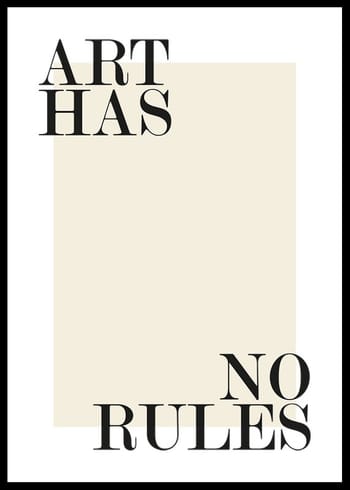 Juliste Art Has No Rules