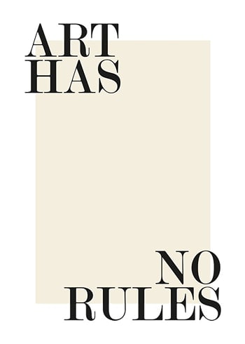 Poster Art Has No Rules