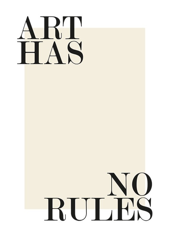 Juliste Art Has No Rules