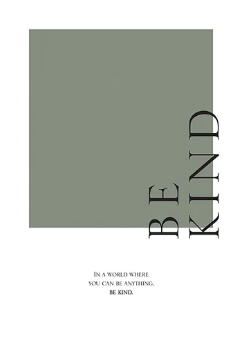 Poster Be Kind