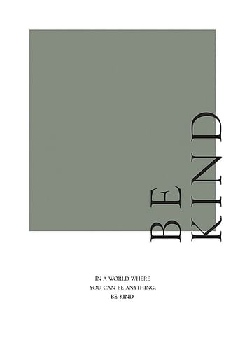 Poster Be Kind