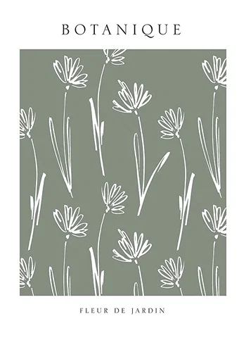 Poster Fleur De Jardin No2