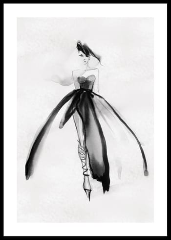 Poster Watercolor Dress