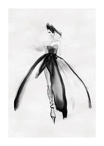 Poster Watercolor Dress