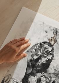 Watercolor Woman With Flowers-5