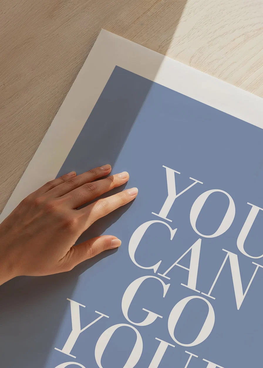 White text with inspirational message on blue background-12