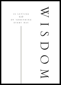 Minimalistinen typografia, jossa sana 