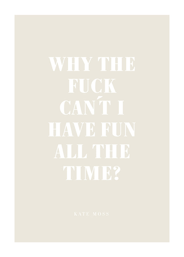 Juliste Fun All The Time
