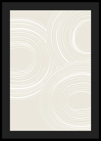 Abstraktit pyöreät viivat valkoisella beigellä taustalla-4