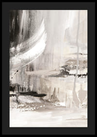 Abstract brush strokes in black, beige and white against light background-4