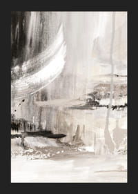 Abstract brush strokes in black, beige and white against light background-5