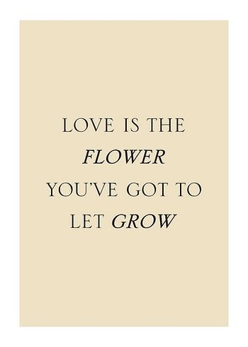 Plagát Love Is The Flower