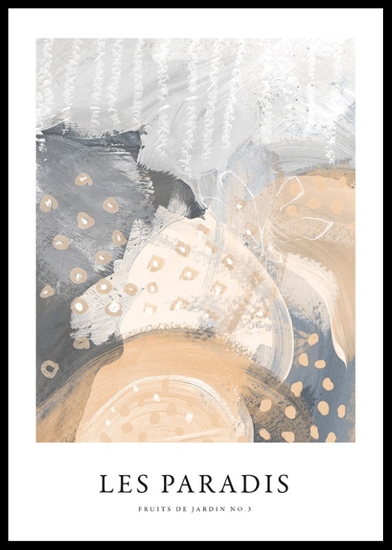 Abstract shapes in beige, gray and white on a light background-12