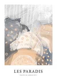 Abstract shapes in beige, gray and white on a light background-1