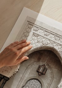 Photograph of decorative mosaic gate in Moroccan mosque-9