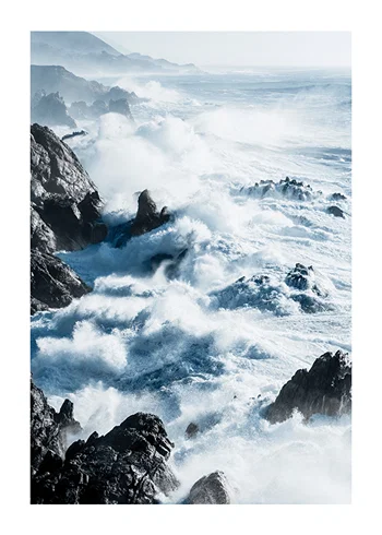 Poster Pacific Ocean Coastline