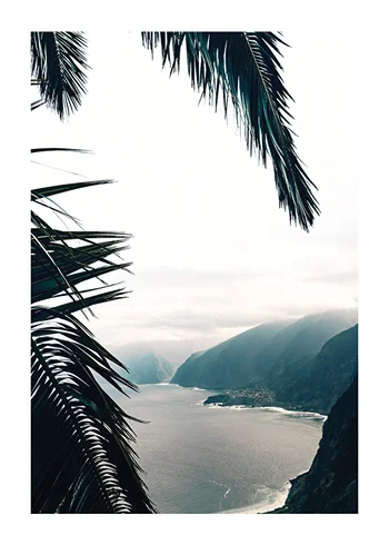 Poster Between Palm Leaves