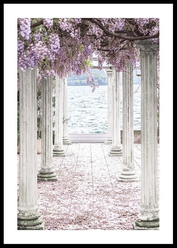 Pillars With Wisteria Flower-Roof-12
