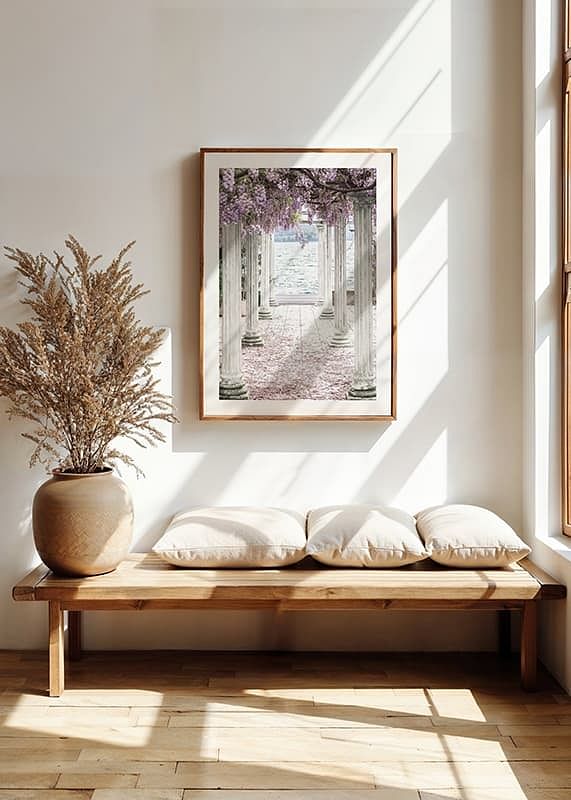Pillars With Wisteria Flower-Roof-12