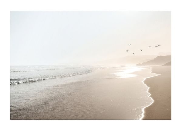 Poster Surfer Beach Praia do Lagido