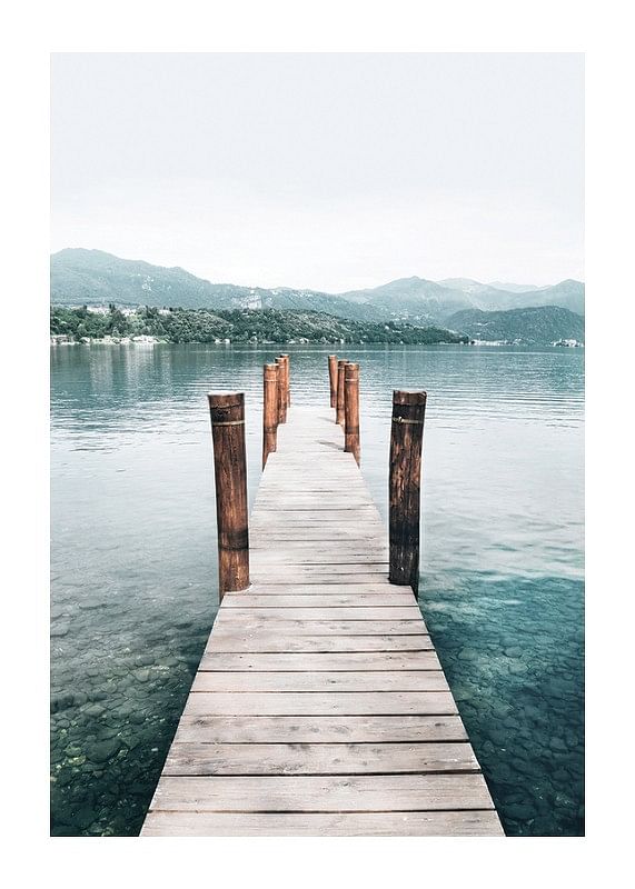 Plagát Orta San Giulio Lake In Italy