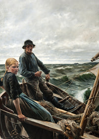 At Sea By Albert Edelfelt-9