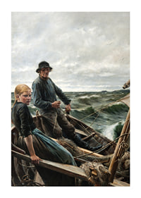 At Sea By Albert Edelfelt-3