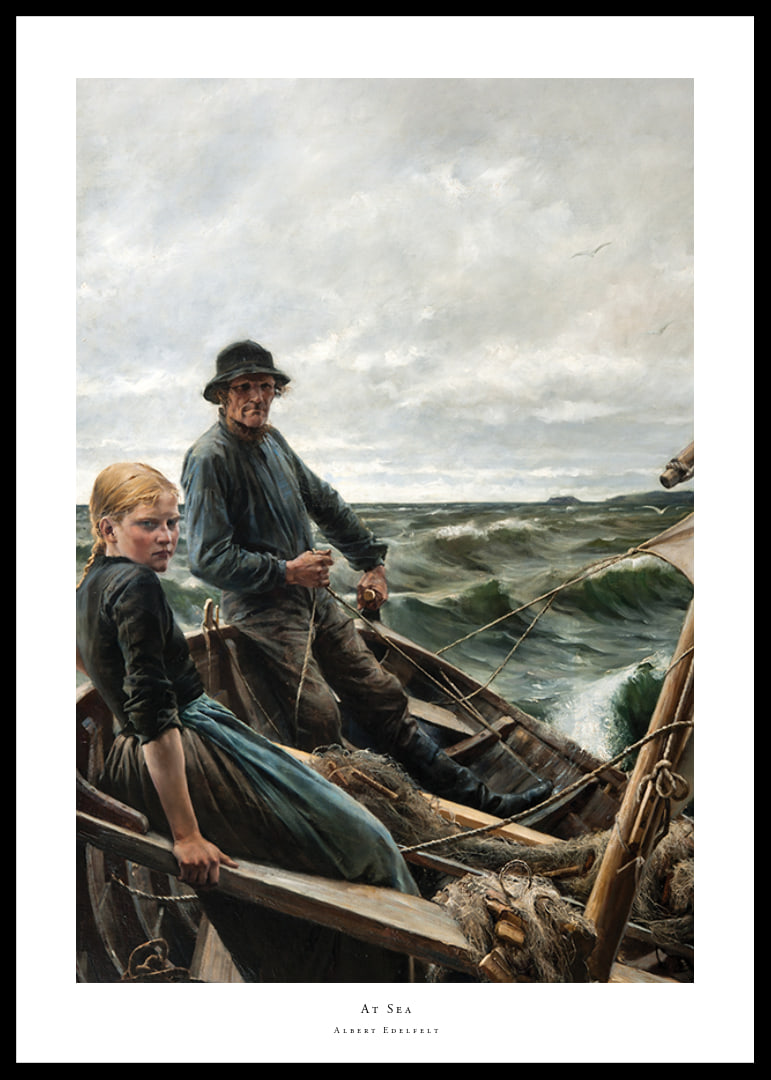 At Sea By Albert Edelfelt-12