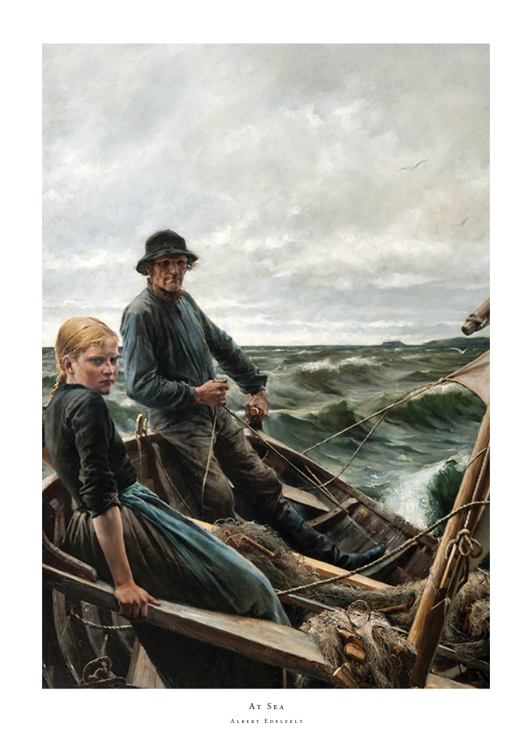 At Sea By Albert Edelfelt-12