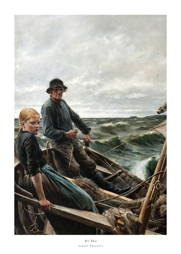 Plakatas At Sea By Albert Edelfelt