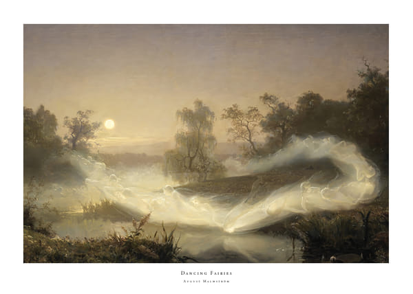 Plakatas Dancing Fairies By August Malmström
