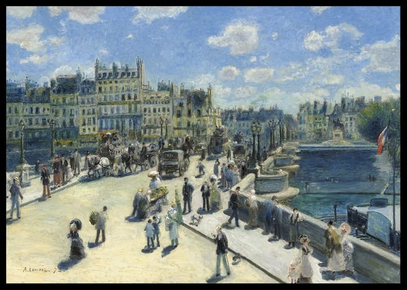 Pont Neuf By Auguste Renoir-12