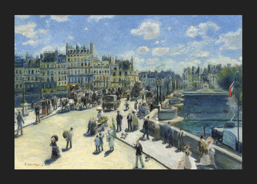 Pont Neuf By Auguste Renoir-12