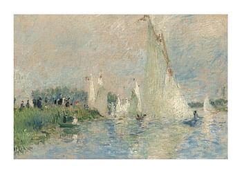 Poster Regatta at Argenteuil By Auguste Renoir