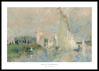 Poster Regatta at Argenteuil By Auguste Renoir