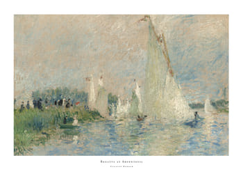 Poster Regatta at Argenteuil By Auguste Renoir