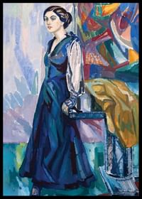 Portrait Of Mrs Carin Ostberg By Axel Törneman-2
