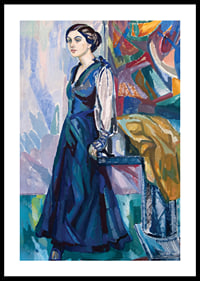 Portrait Of Mrs Carin Ostberg By Axel Törneman-2