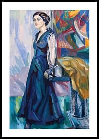 Portrait Of Mrs Carin Ostberg By Axel Törneman-0