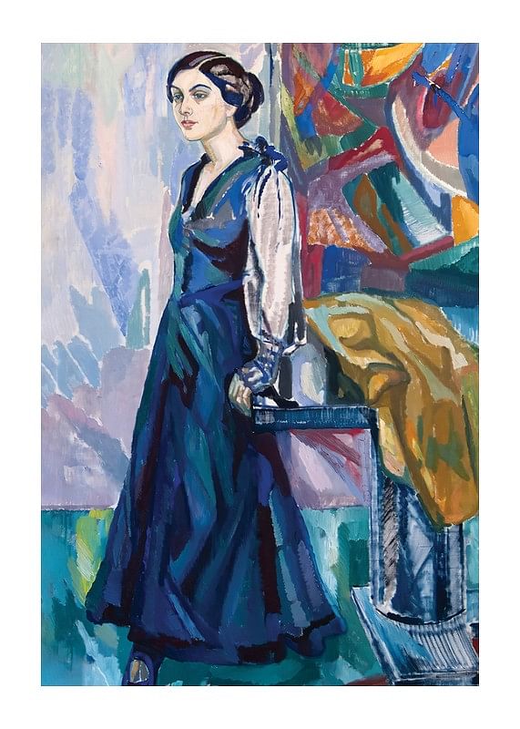 Portrait Of Mrs Carin Ostberg By Axel Törneman-12