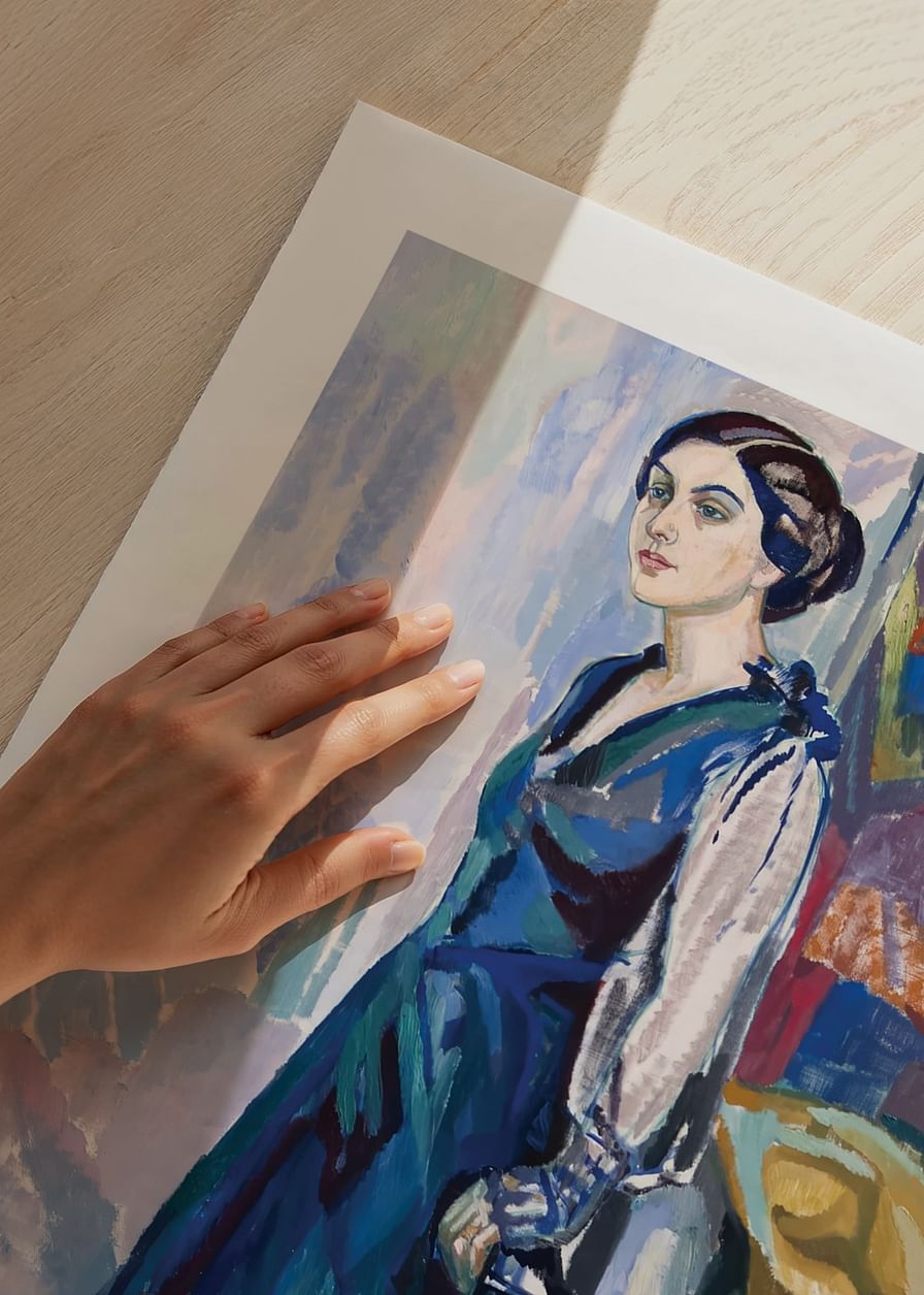 Portrait Of Mrs Carin Ostberg By Axel Törneman-12