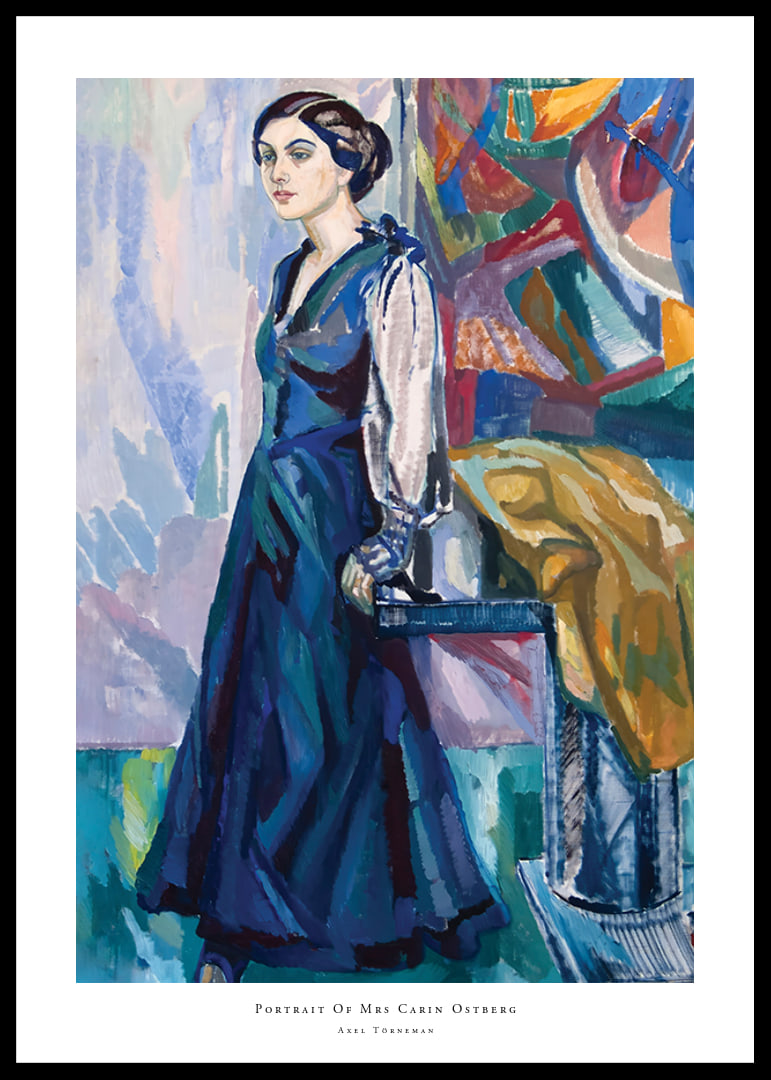 Portrait Of Mrs Carin Ostberg By Axel Törneman-12