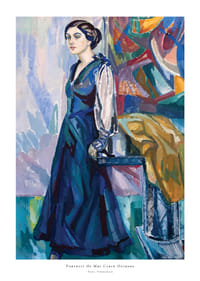 Portrait Of Mrs Carin Ostberg By Axel Törneman-1