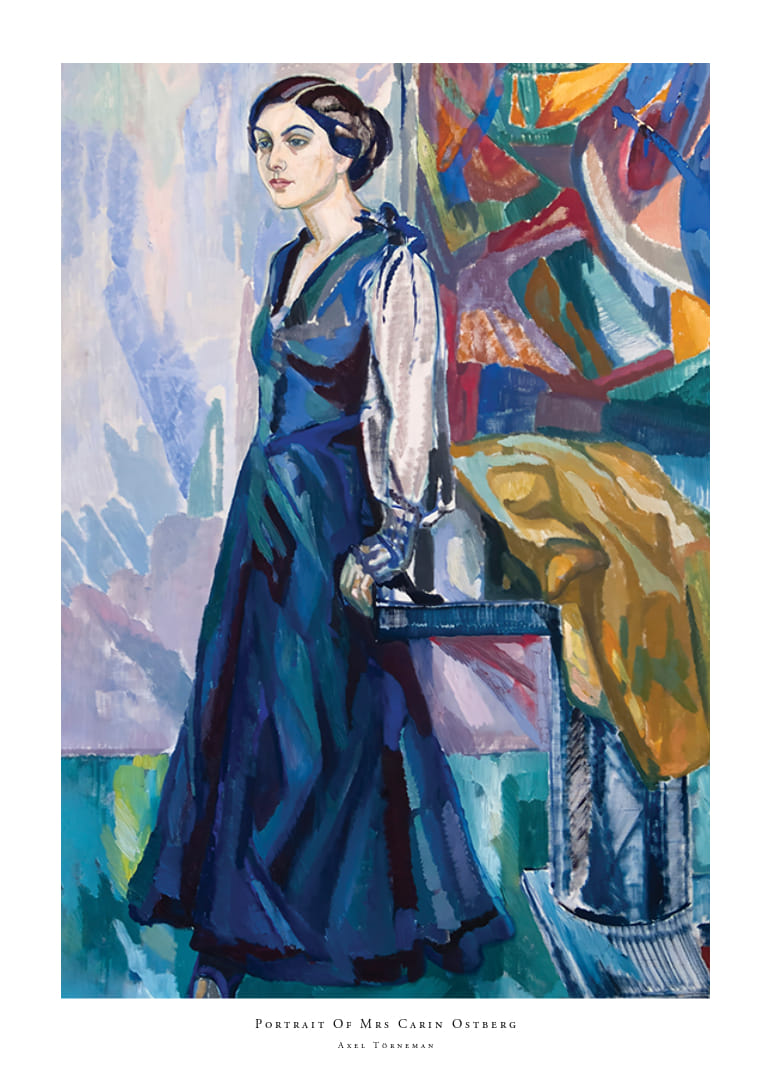 Portrait Of Mrs Carin Ostberg By Axel Törneman-12