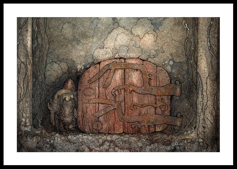 The Mountain Gate By John Bauer-12