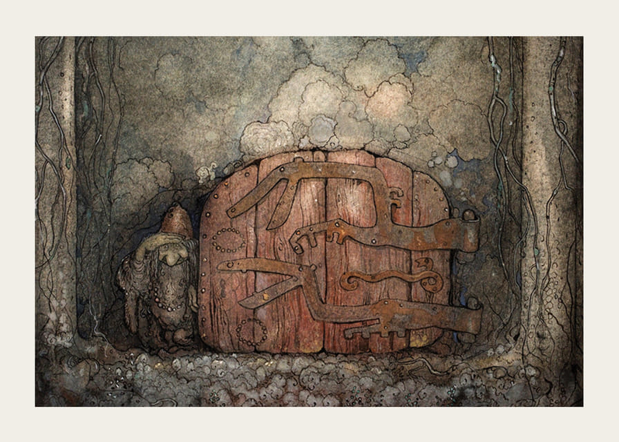 The Mountain Gate By John Bauer-12