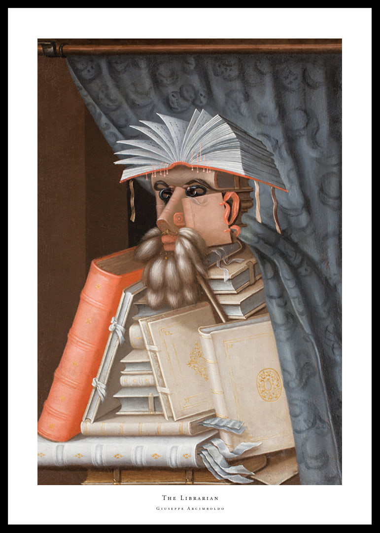 The Librarian By Giuseppe Arcimboldo-12