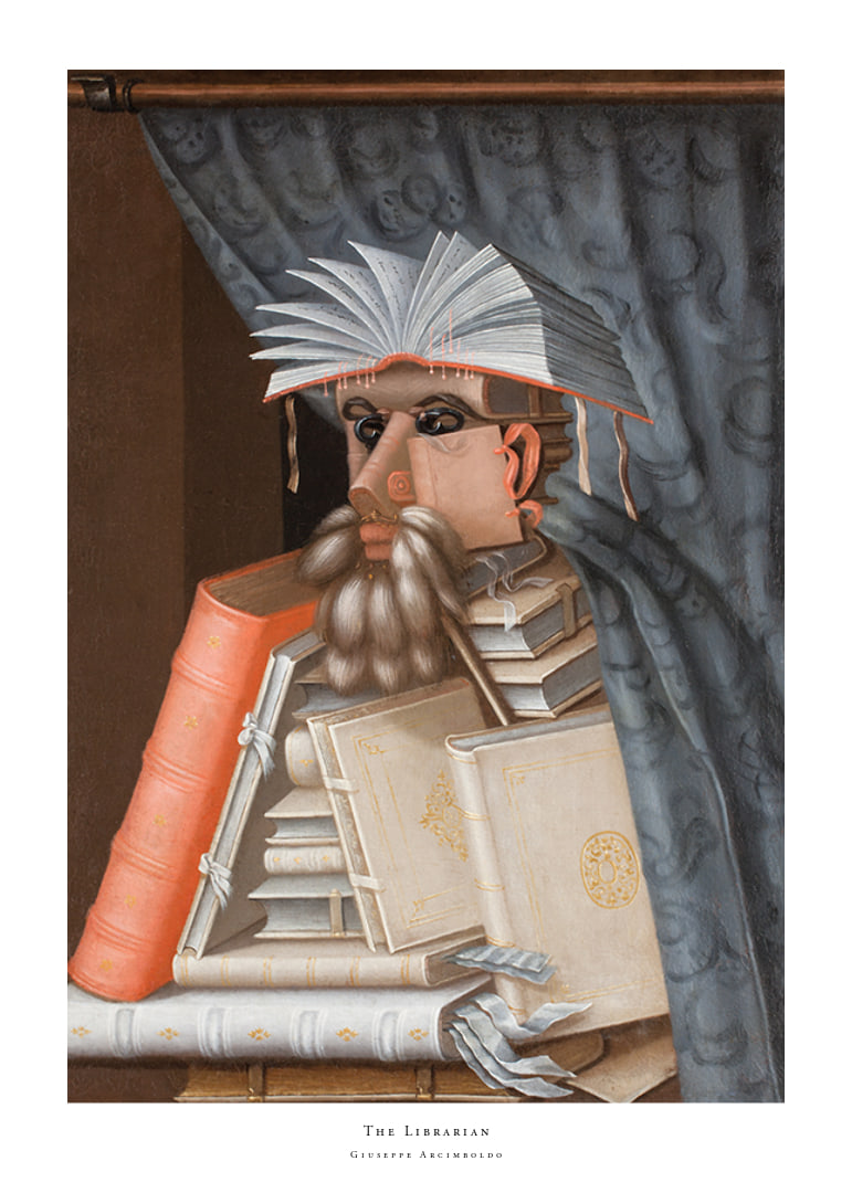 The Librarian By Giuseppe Arcimboldo-12