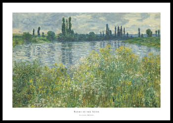 Plagát Banks of the Seine By Claude Monet