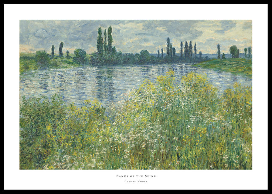 Banks of the Seine By Claude Monet-12